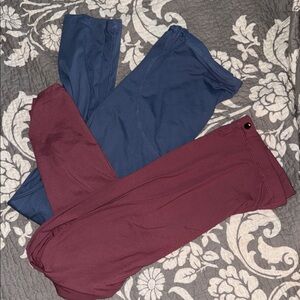 Blue and rose maternity Leggings